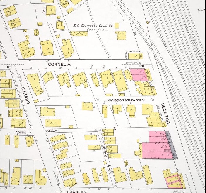 Cornelia St &amp; Decatur St 1911