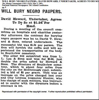 David T. Howard advertisment 3.3.1901