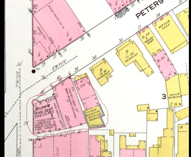 Fire Station No. 5_Sanborn Map 1911 closer look