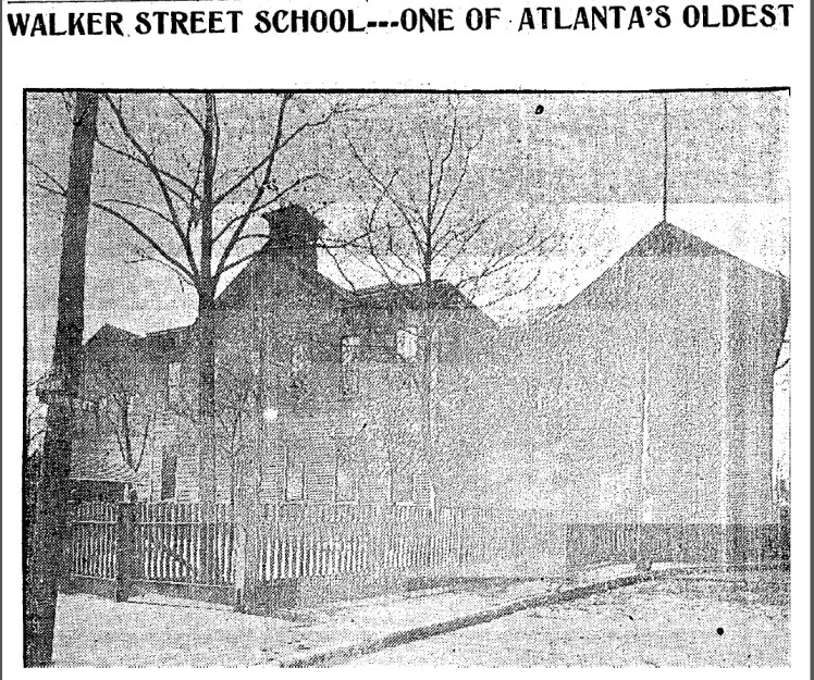 Walker Street School Picture 1909 article
