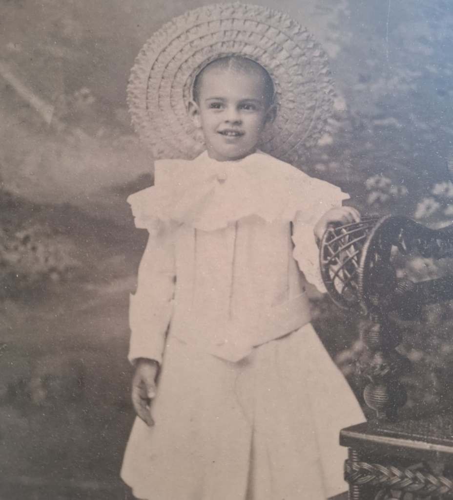Baby photo of Norris Herndon, the only child of son of prominent African-American, Alonzo Herndon.